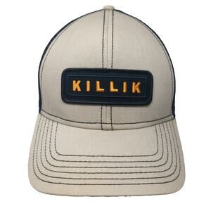Killik Trucker Hat Beige Black Orange OSFM Mesh Snapback Outdoor Hunting Gear